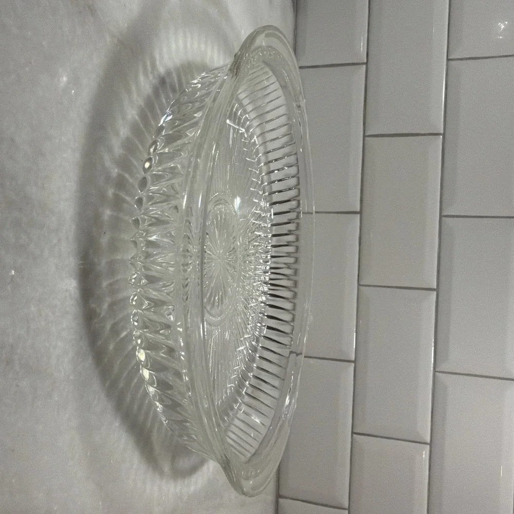Vtg Anchor Hocking Queen Mary‎ Oven-Proof Pie/quiche Dish. 10